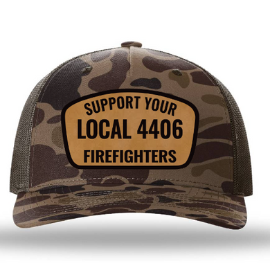 Off Duty Camo 4406 Leather Patch Hats
