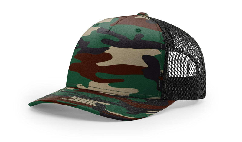 Off Duty Camo 4406 Leather Patch Hats
