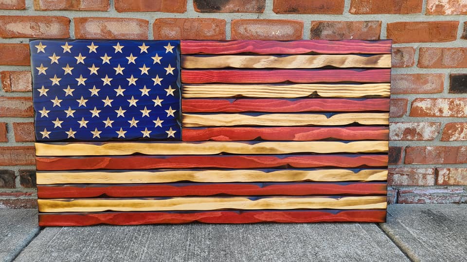 Rustic American Flag