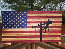 Load image into Gallery viewer, Lineman American Flag